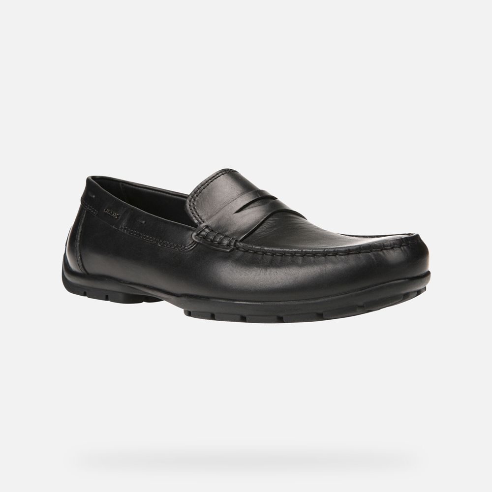 Mocassins Geox Homem Pretas - Moner 2Fit Wide - KTJRO6479